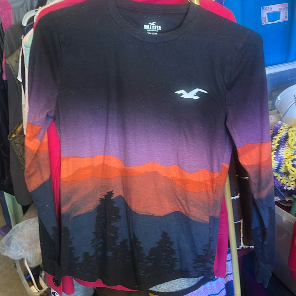 Vintage Hollister Curved Hem T-Shirt size x small
